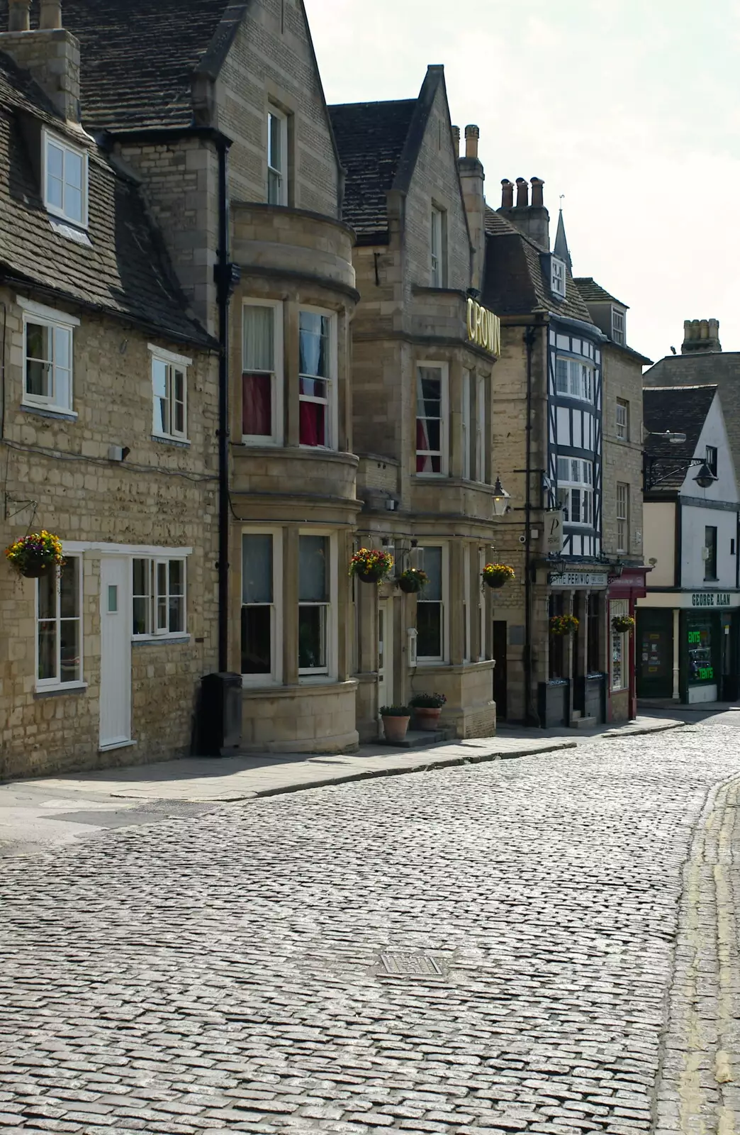 A cobbled road, from A Postcard From Stamford, Lincolnshire - 15th May 2005