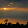 A sunset near Occold, BSCC Bike Rides and Fun With Diffraction Gratings, Gissing and Diss - 26th May 2005