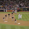 The track is raked during an innings break, The Padres at Petco Park: a Baseball Game, San Diego, California - 31st May 2005
