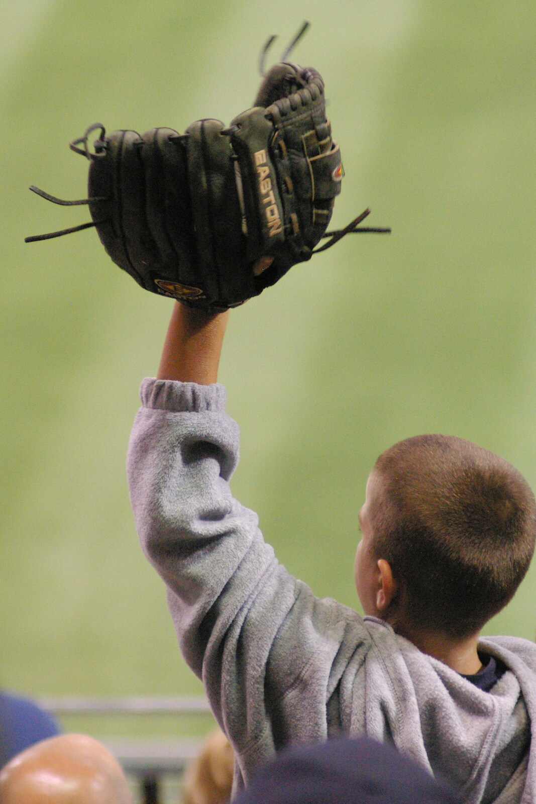 A boy has brought his own catcher's mitt along from The Padres at Petco Park: a Baseball Game, San Diego, California - 31st May 2005