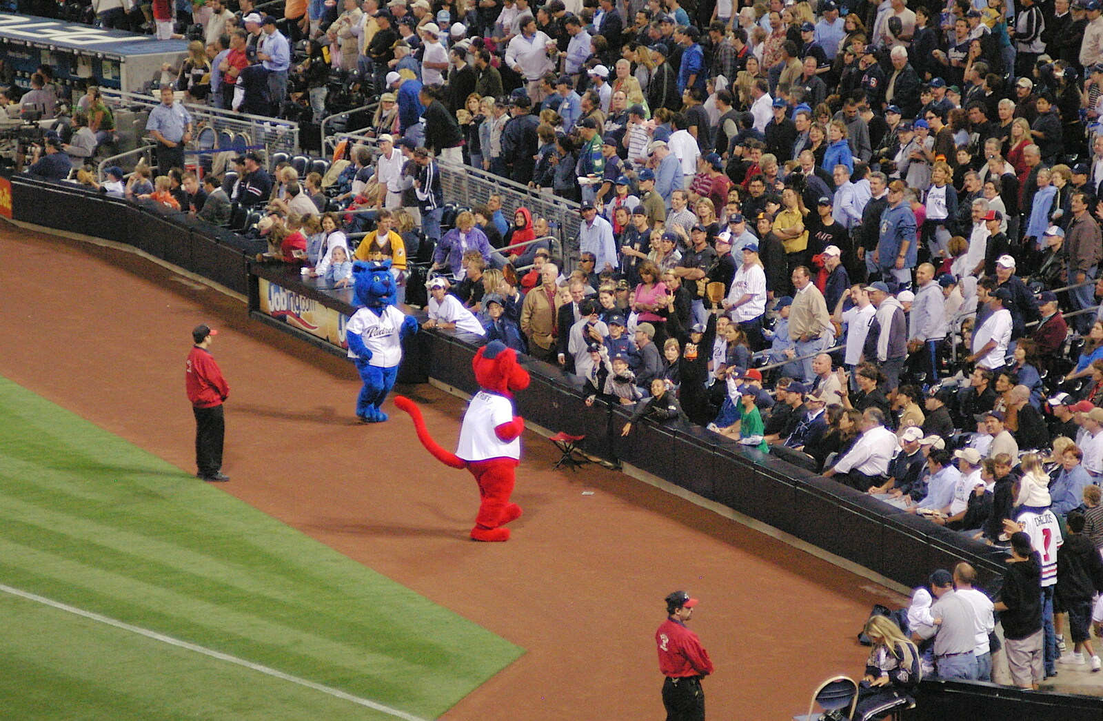 Padres mascots entertain the crowds from The Padres at Petco Park: a Baseball Game, San Diego, California - 31st May 2005
