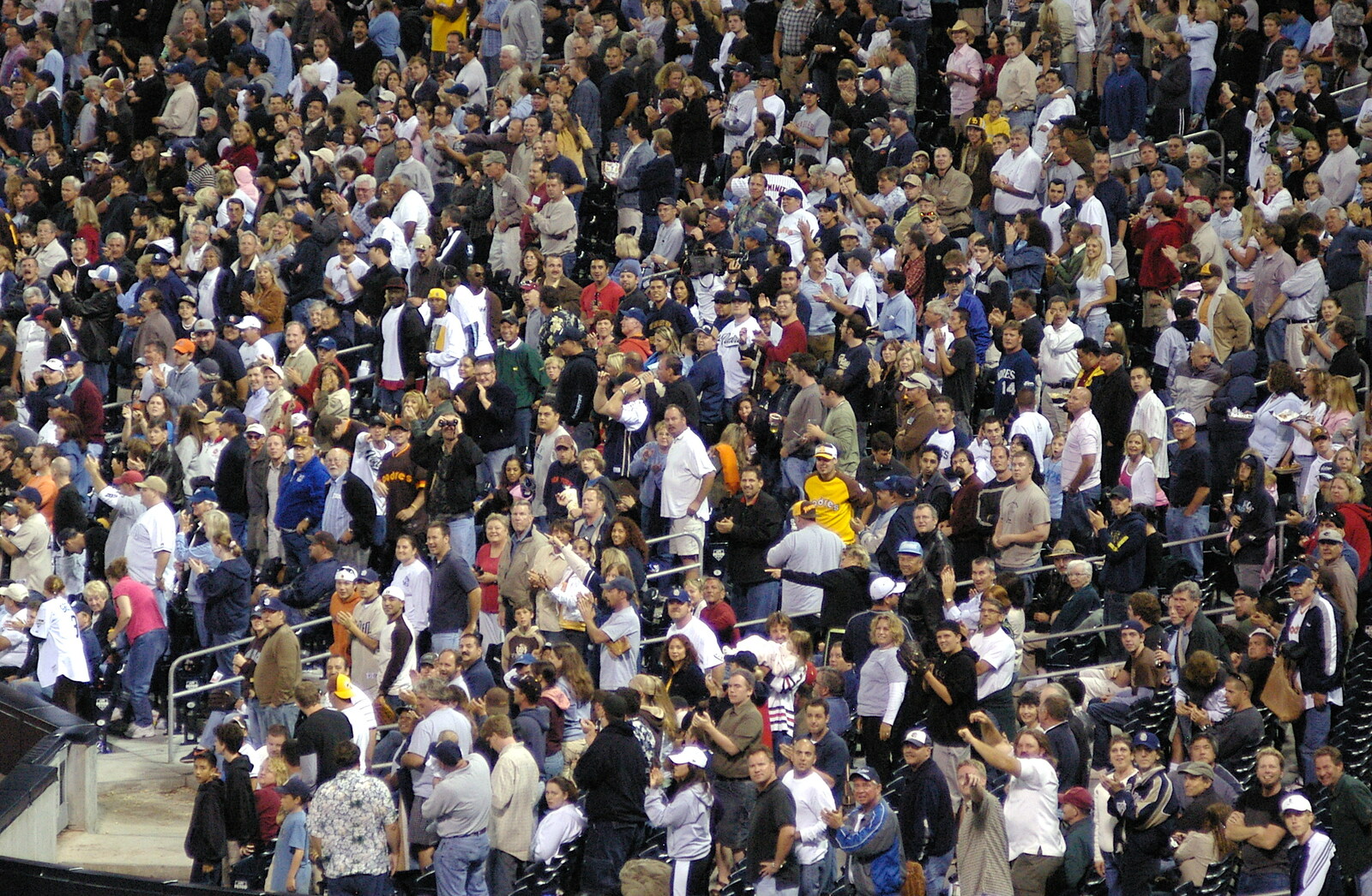 It's a standing ovation from The Padres at Petco Park: a Baseball Game, San Diego, California - 31st May 2005