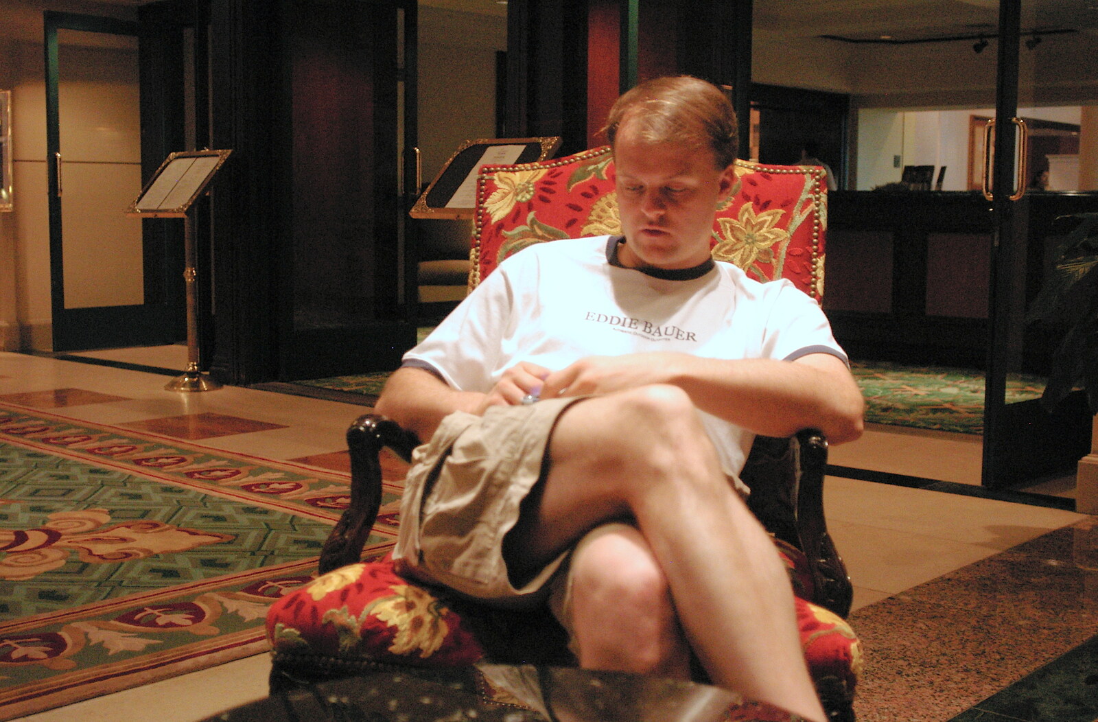 Nick in the hotel's reception from The BREW Developers Conference, San Diego, California - 2nd June 2005