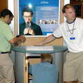 Luke helps us set up the stand, The BREW Developers Conference, San Diego, California - 2nd June 2005