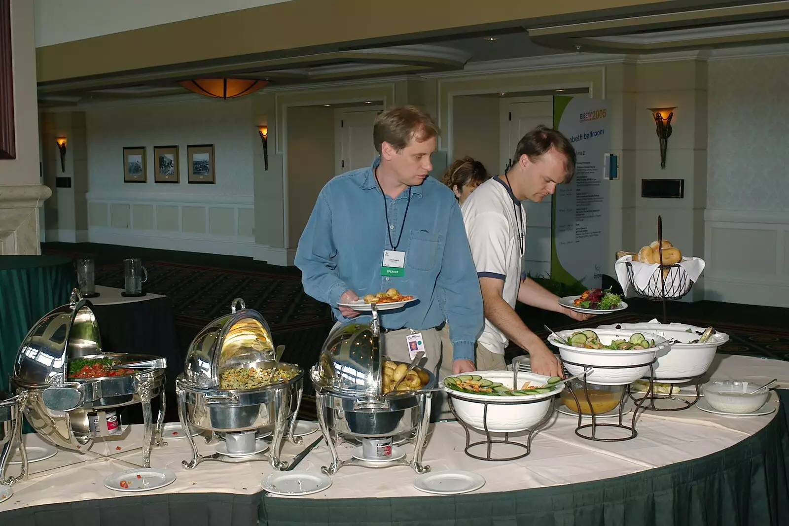 We get about five minutes to eat something, from The BREW Developers Conference, San Diego, California - 2nd June 2005