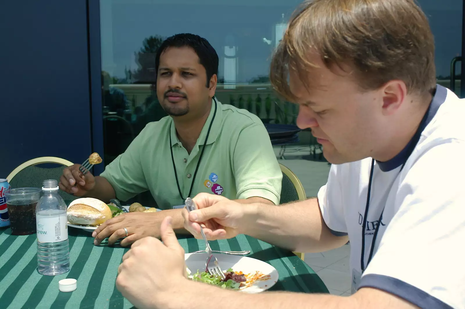 Amit and Nick, from The BREW Developers Conference, San Diego, California - 2nd June 2005