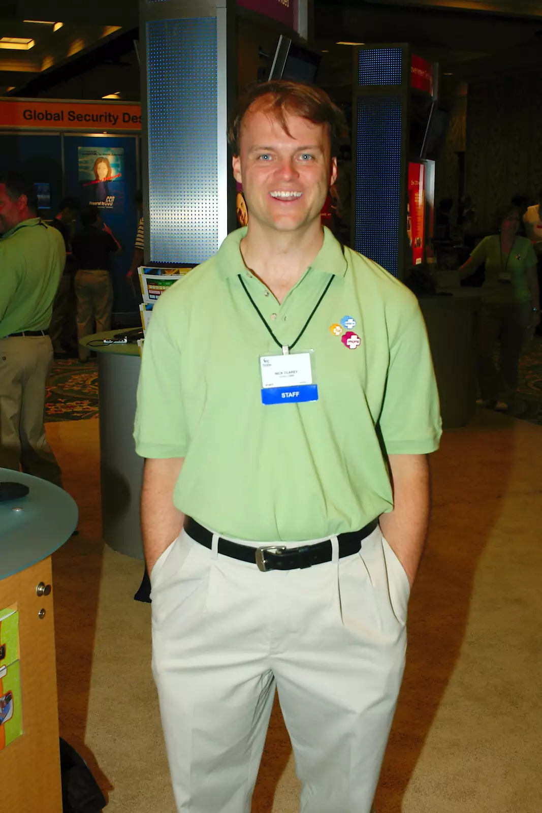 Nick models the 'uniform', from The BREW Developers Conference, San Diego, California - 2nd June 2005