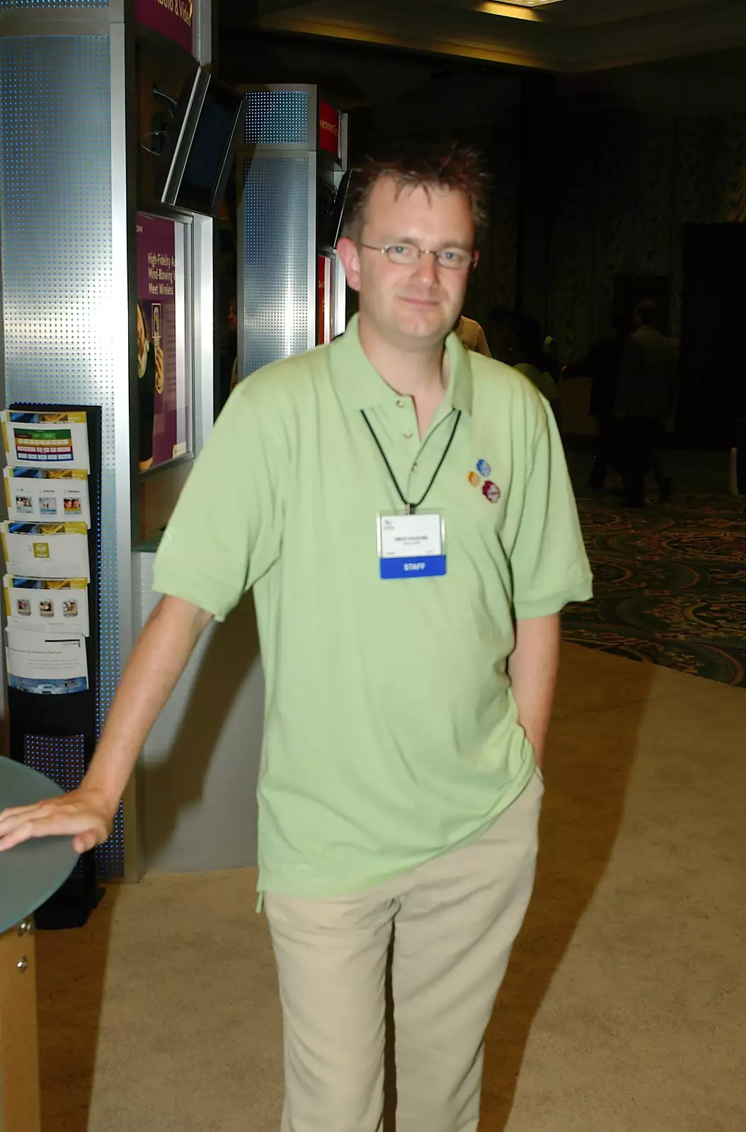 A green polo shirt and regulation 'khaki pants', from The BREW Developers Conference, San Diego, California - 2nd June 2005