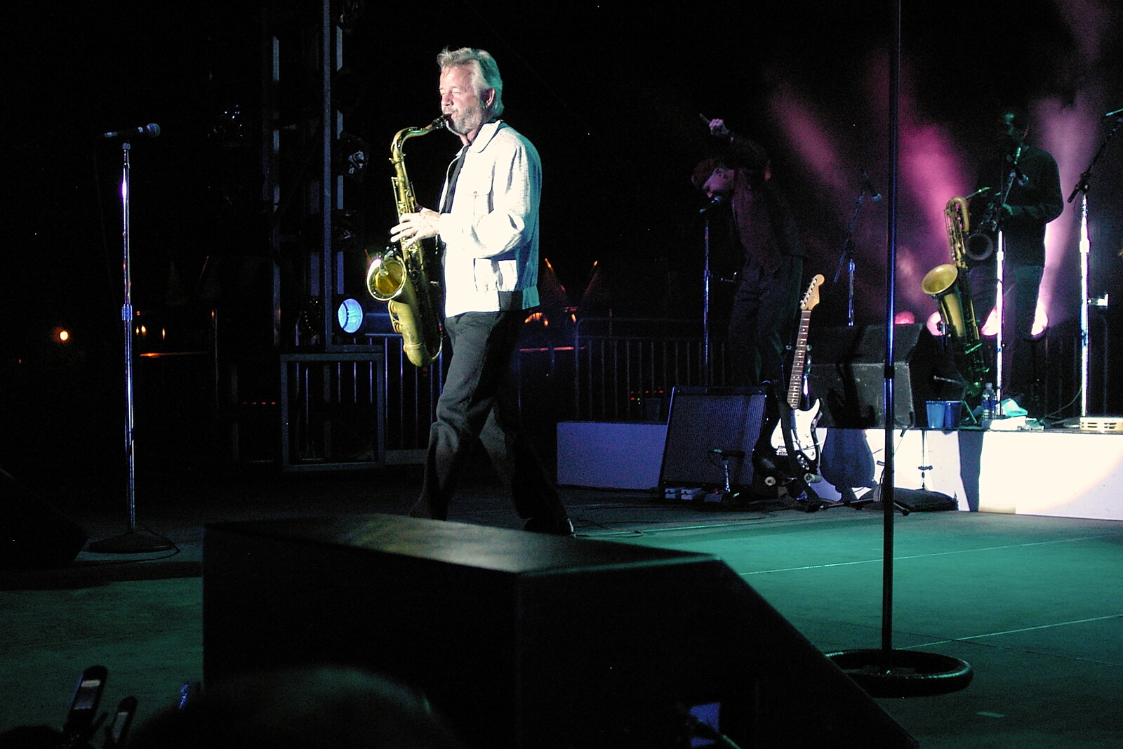 A saxaphone solo from BREW Fest and Huey Lewis and the News, Balboa Park, San Diego, California - 2nd June 2005