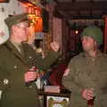 Bill and GI Marc in the Swan, A 1940s VE Dance At Debach Airfield, Debach, Suffolk - 11th June 2005