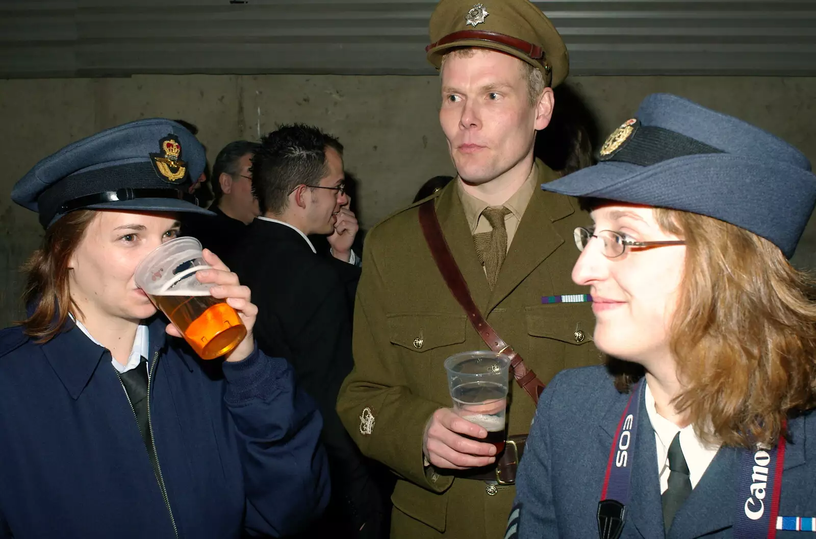 Jen, Bill and Suey, from A 1940s VE Dance At Debach Airfield, Debach, Suffolk - 11th June 2005