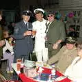 An Apprentice Sergeant, US Navy captain and GI, A 1940s VE Dance At Debach Airfield, Debach, Suffolk - 11th June 2005