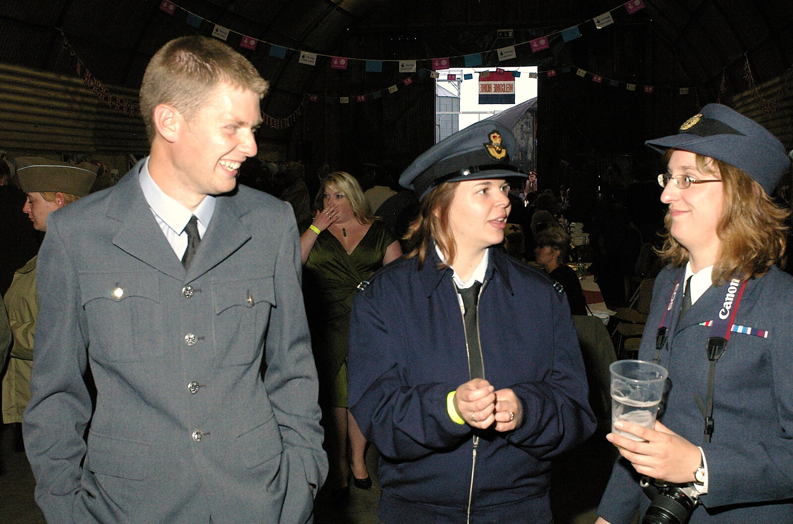 Phil, Jen and Suey from A 1940s VE Dance At Debach Airfield, Debach, Suffolk - 11th June 2005