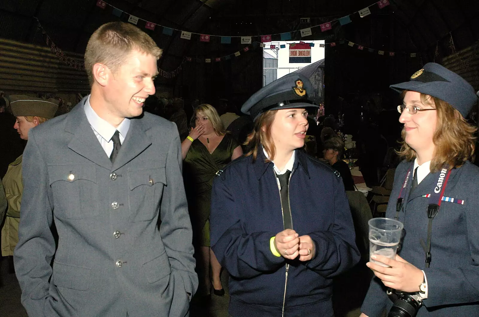 Phil, Jen and Suey, from A 1940s VE Dance At Debach Airfield, Debach, Suffolk - 11th June 2005