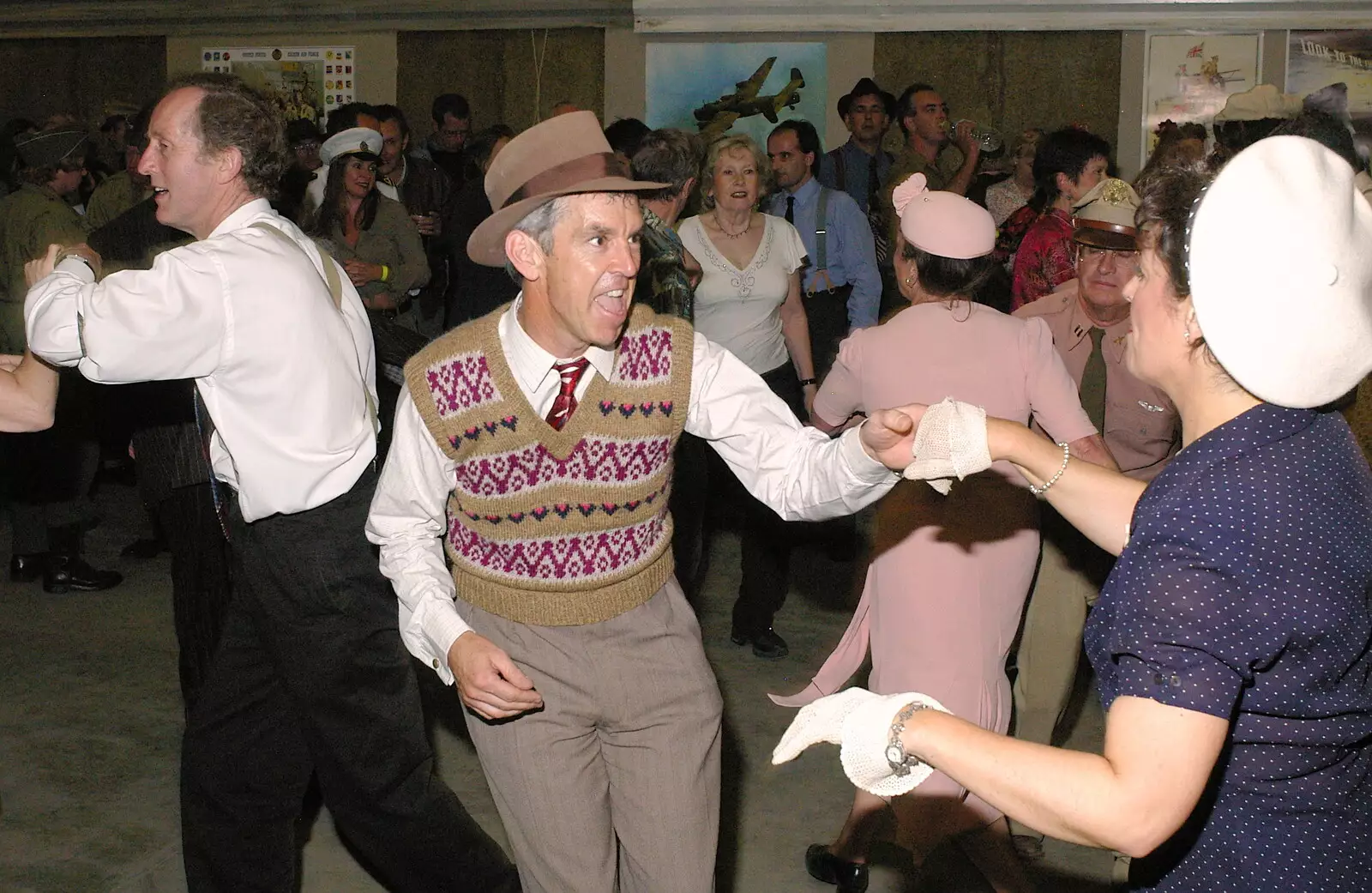 Some swinging action, from A 1940s VE Dance At Debach Airfield, Debach, Suffolk - 11th June 2005