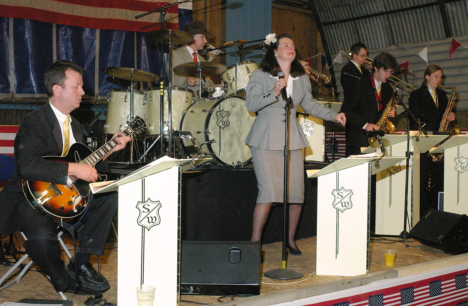 'Sticky Wicket', the band from A 1940s VE Dance At Debach Airfield, Debach, Suffolk - 11th June 2005