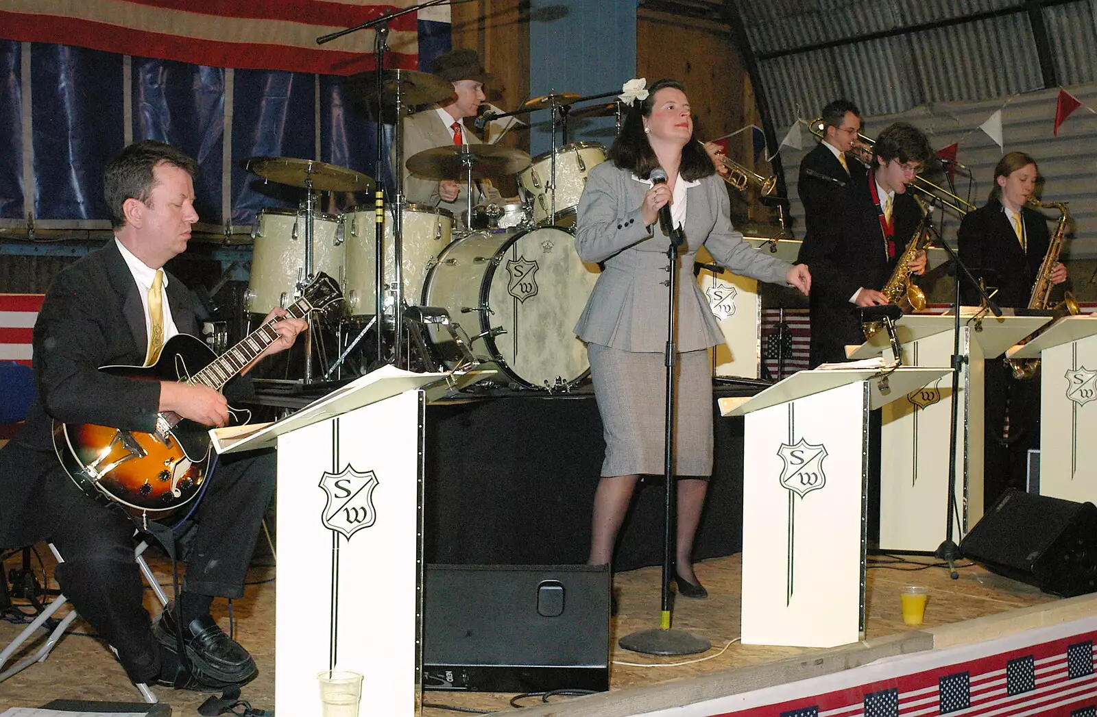 'Sticky Wicket', the band, from A 1940s VE Dance At Debach Airfield, Debach, Suffolk - 11th June 2005