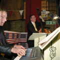 The piano and bass players, A 1940s VE Dance At Debach Airfield, Debach, Suffolk - 11th June 2005