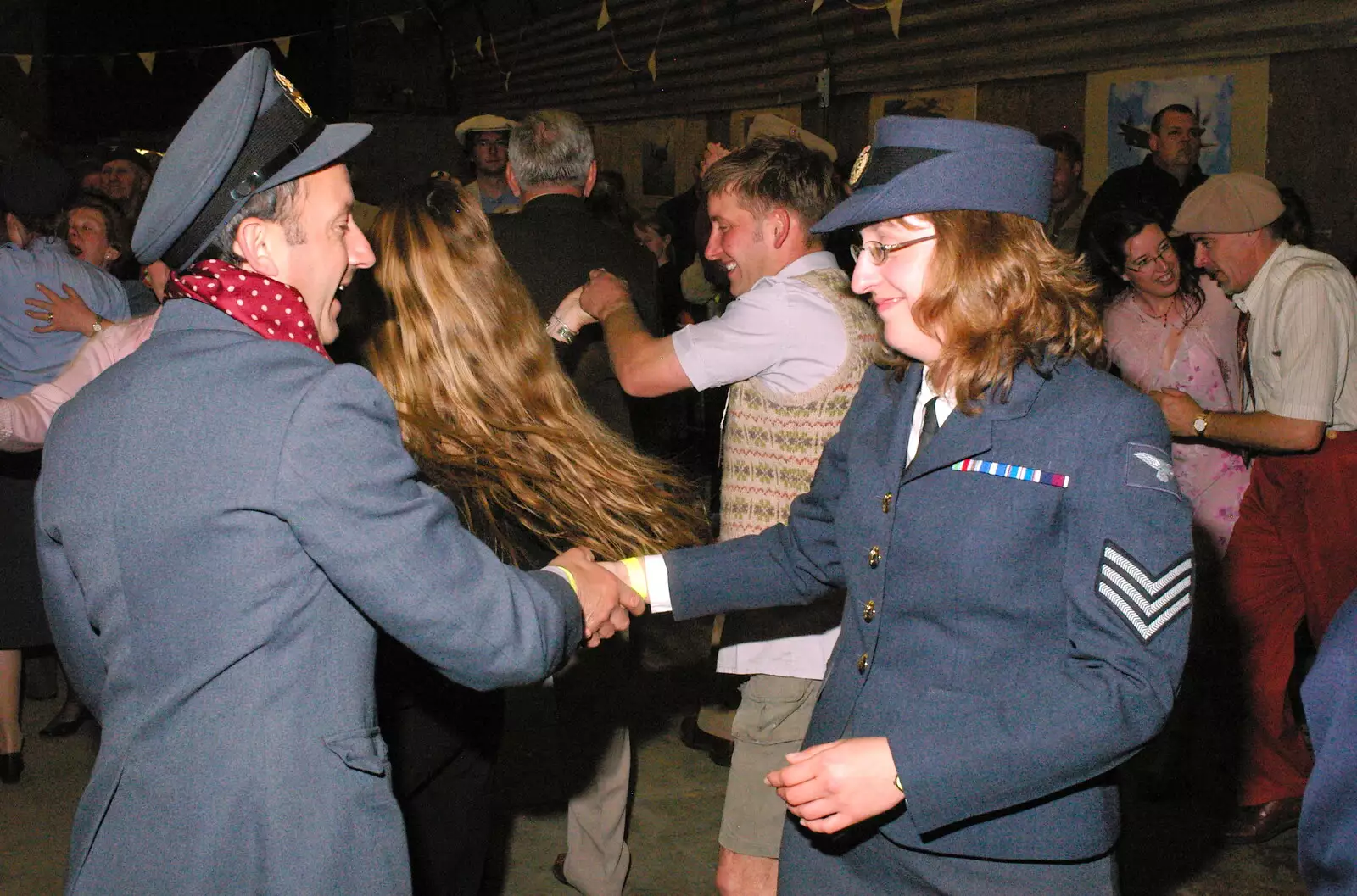 DH and Suey have a dance, from A 1940s VE Dance At Debach Airfield, Debach, Suffolk - 11th June 2005