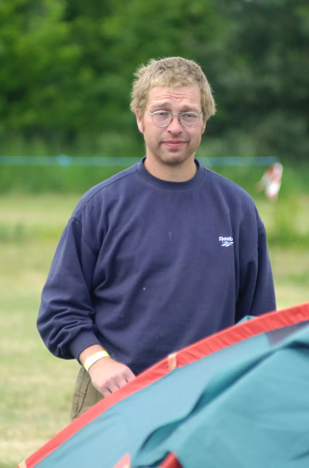 Marc roams around, from An Airfield Open Day, Debach, Suffolk - 12th June 2005