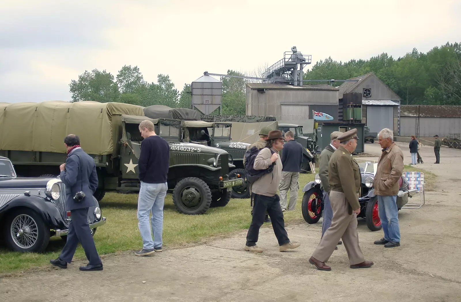 We have a look around the military vehicles, from An Airfield Open Day, Debach, Suffolk - 12th June 2005