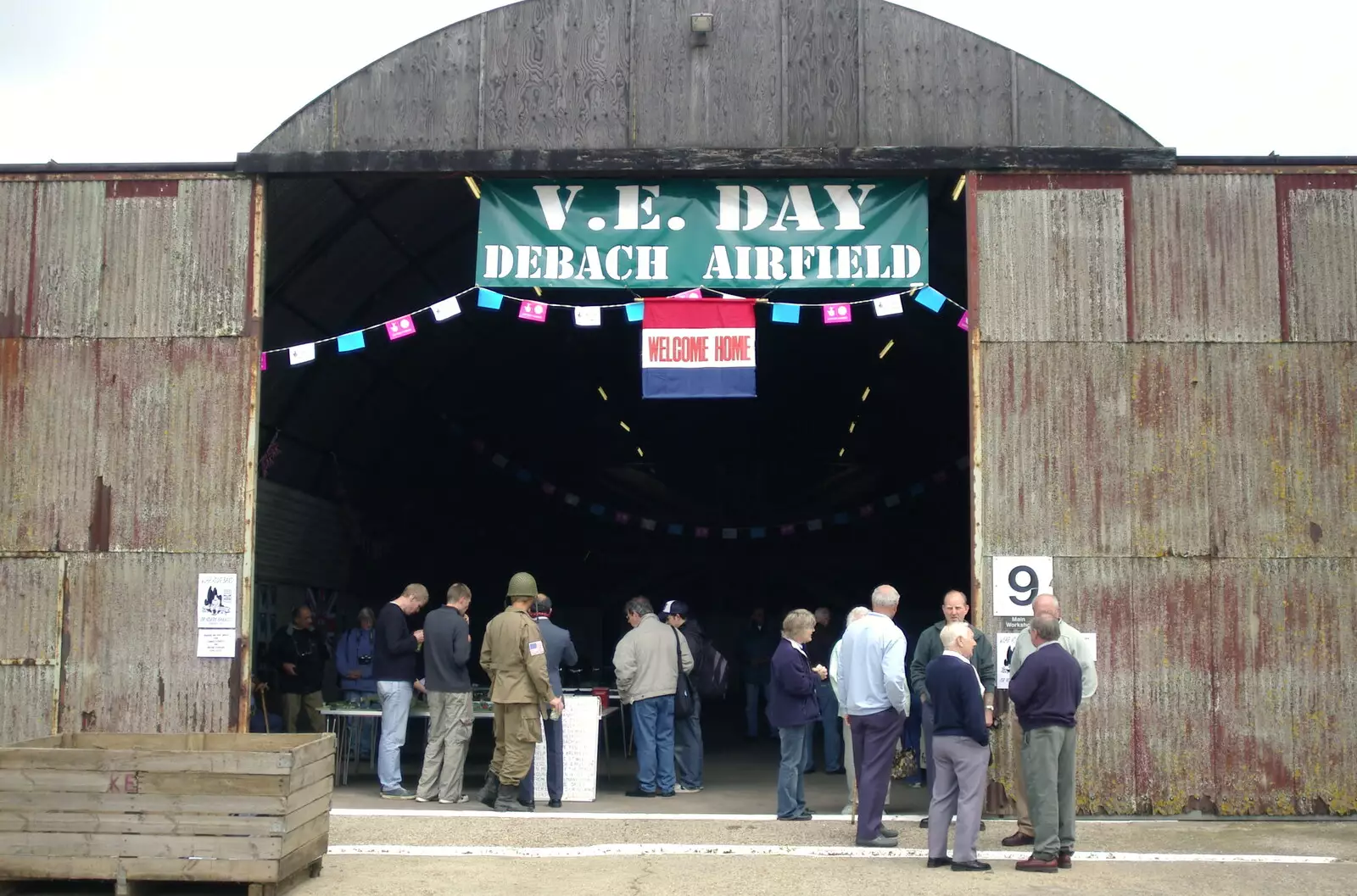 The Debach hangar, from An Airfield Open Day, Debach, Suffolk - 12th June 2005