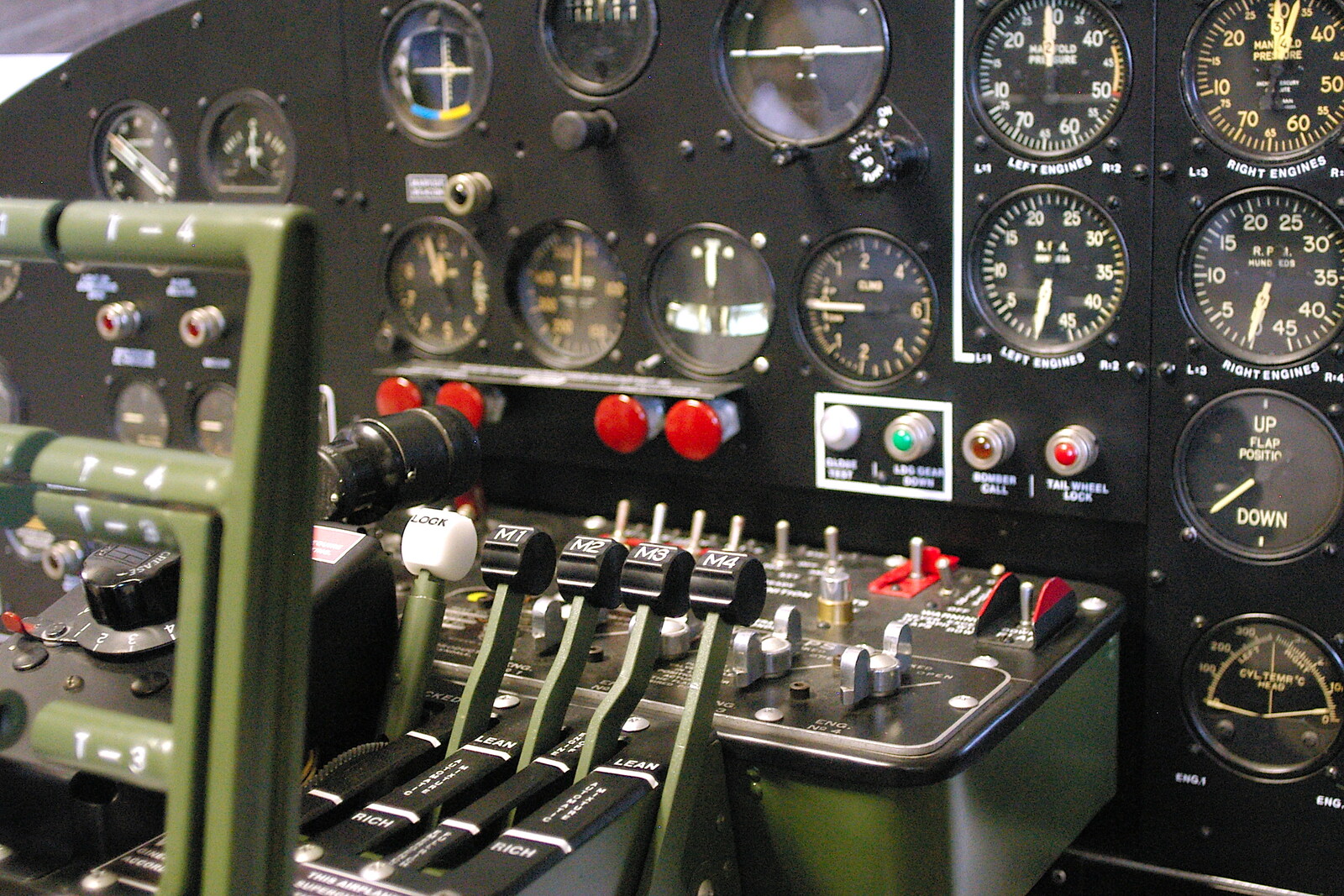 Another instrument panel, maybe B17 from An Airfield Open Day, Debach, Suffolk - 12th June 2005