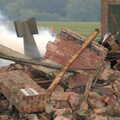 A reconstruction of an unexploded bomb site, An Airfield Open Day, Debach, Suffolk - 12th June 2005