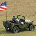 An open-top Jeep with a flag, An Airfield Open Day, Debach, Suffolk - 12th June 2005