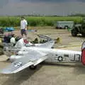 The dude works on his model, An Airfield Open Day, Debach, Suffolk - 12th June 2005