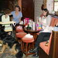 Lorraine's dog sits about, A BSCC Bike Ride and an Indoor Barbeque at the Swan, Tibenham and Brome - 16th June 2005