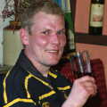 Bill has a half pint, A BSCC Bike Ride and an Indoor Barbeque at the Swan, Tibenham and Brome - 16th June 2005