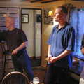 The game is on in the Tibenham Greyhound, A BSCC Bike Ride and an Indoor Barbeque at the Swan, Tibenham and Brome - 16th June 2005