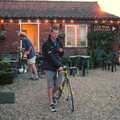 Phil looks unsure, A BSCC Bike Ride and an Indoor Barbeque at the Swan, Tibenham and Brome - 16th June 2005