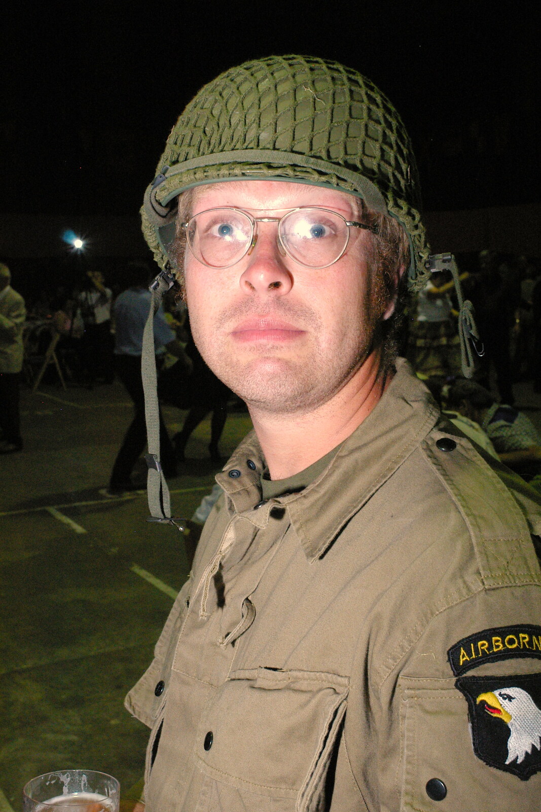 Marc looks surprised from Another 1940s Dance, Ellough Airfield, Beccles, Suffolk - 24th June 2005