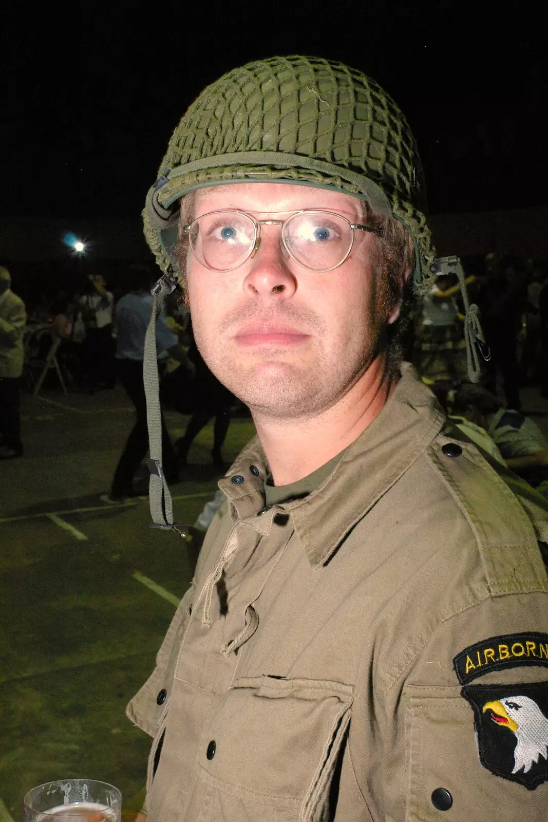 Marc looks surprised, from Another 1940s Dance, Ellough Airfield, Beccles, Suffolk - 24th June 2005