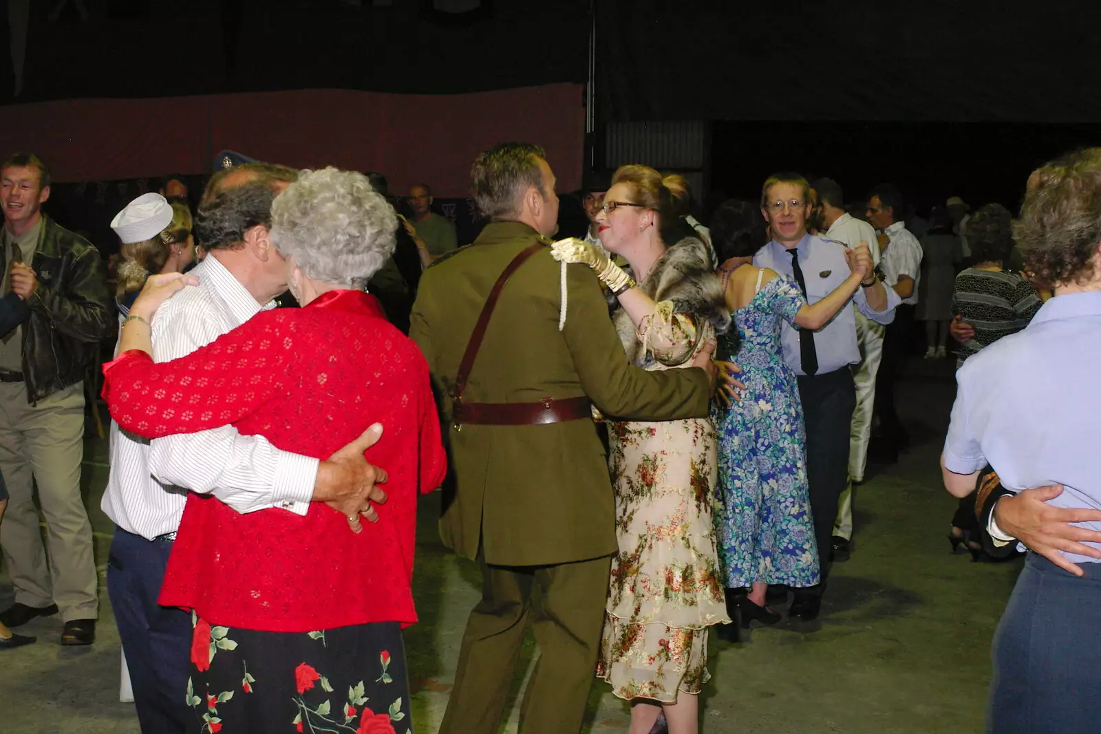 A slow dance, from Another 1940s Dance, Ellough Airfield, Beccles, Suffolk - 24th June 2005