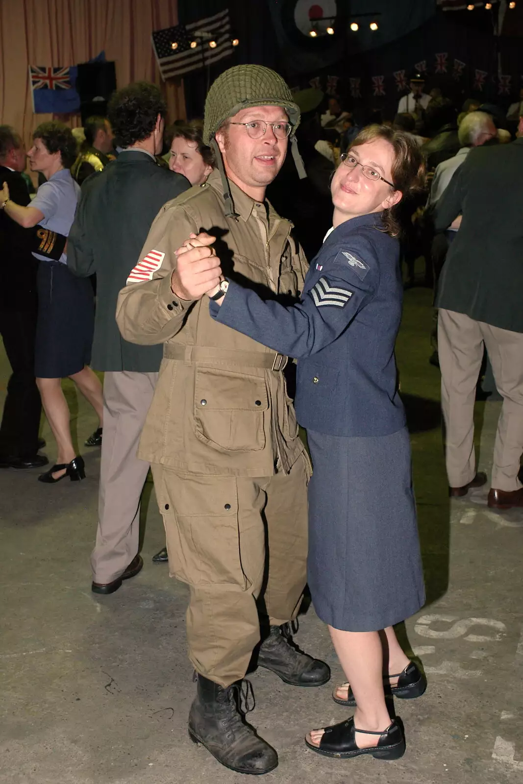 Marc and Sue do the dance thing, from Another 1940s Dance, Ellough Airfield, Beccles, Suffolk - 24th June 2005