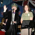 A raffle is announced, Another 1940s Dance, Ellough Airfield, Beccles, Suffolk - 24th June 2005