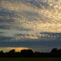 A sort-of sunset over the side field, The BBs do a Wedding Gig at Syleham, Suffolk - 25th June 2005