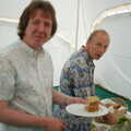 Max and Henry are all over the buffet, The BBs do a Wedding Gig at Syleham, Suffolk - 25th June 2005