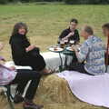 The band, plus Alex the sound engineer, The BBs do a Wedding Gig at Syleham, Suffolk - 25th June 2005
