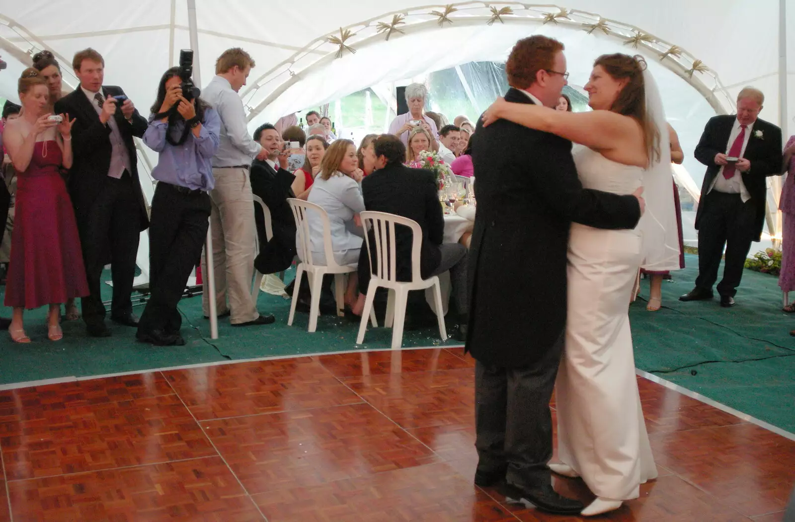 The first dance, from The BBs do a Wedding Gig at Syleham, Suffolk - 25th June 2005