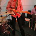 Rob does some twanging, The BBs do a Wedding Gig at Syleham, Suffolk - 25th June 2005