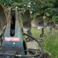 A derelict Ransomes plough, A Combine Harvester and the Pig Roast, Thrandeston, Suffolk - 26th June 2005