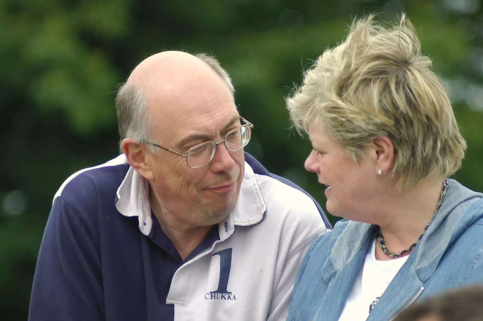 John and Sheila, from A Combine Harvester and the Pig Roast, Thrandeston, Suffolk - 26th June 2005