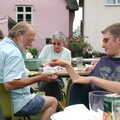 The Boy Phil gets a raffle ticket, A Combine Harvester and the Pig Roast, Thrandeston, Suffolk - 26th June 2005