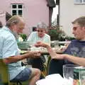 The Boy Phil gets a raffle ticket, A Combine Harvester and the Pig Roast, Thrandeston, Suffolk - 26th June 2005