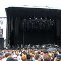 Support act The National are on stage, Coldplay Live at Crystal Palace, Diss Publishing and Molluscs, Diss and London - 28th June 2005