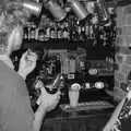 Wavy and Bill at the bar, The BSCC Charity Bike Ride, Walberswick, Suffolk - 9th July 2005